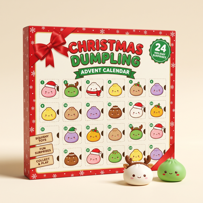 Christmas Dumpling Advent Calendar box with 24 holiday surprises